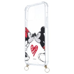 Funda Mickey y Minnie Beso Colgante - Clásicos Disney para iPhone 13 Pro Max