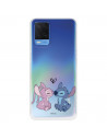 Funda para Oppo A55 4G Oficial de Disney Angel & Stitch Beso - Lilo & Stitch