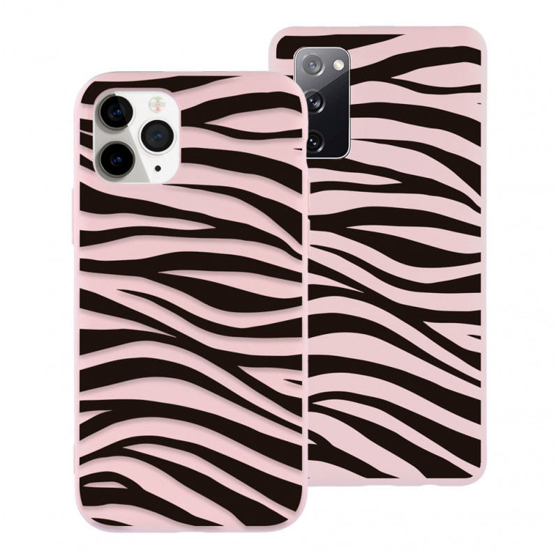 Capa Ultra Suave Rosa Desenho Animal Print Zebra
