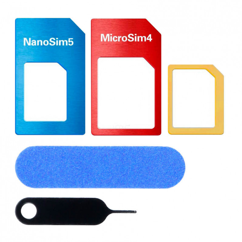Adaptador de Cartões SIM Nano e Micro SIM e Extractor de Cartão
