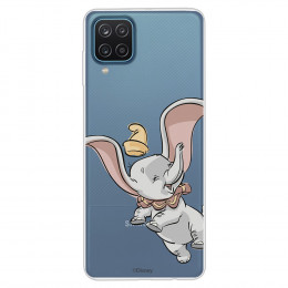 Funda para Samsung Galaxy M12 Oficial de Disney Dumbo Volador transparente - Dumbo