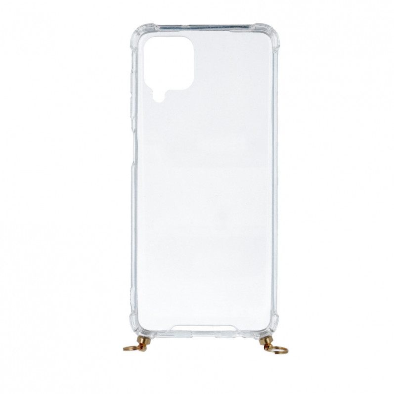 Capa Transparente com Suporte Cordão para Samsung Galaxy M12