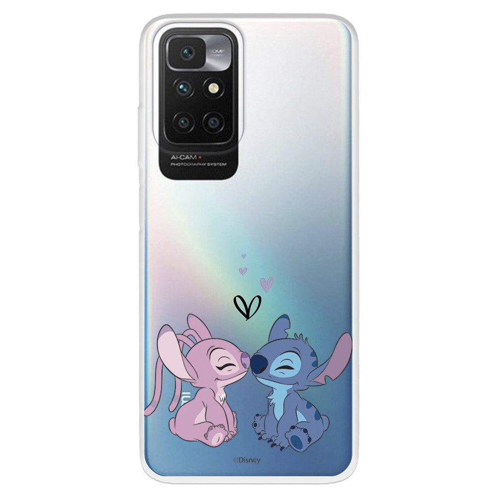 Funda para Xiaomi Redmi Note 13 4G Oficial de Disney Angel & Stitch Beso -  Lilo 