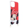 Funda Funda Minnie Fondo Rojo Colgante - Clásicos Disney para iPhone 13 Pro Max