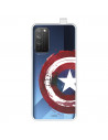 Funda para Huawei Honor X10 5G Oficial de Marvel Capitán América Escudo Transparente - Marvel