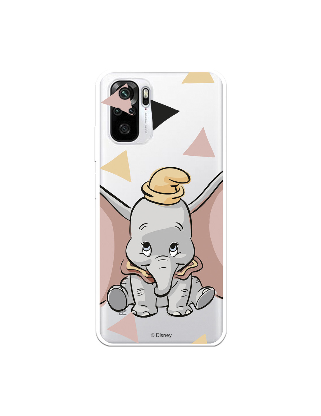 Funda para Xiaomi Redmi Note 10S Oficial de Disney Dumbo Silueta  Transparente - Dumbo