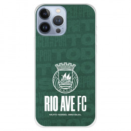 Funda para iPhone 13 Pro Max del Rio Ave FC Escudo Blanco Escudo Blanco - Licencia Oficial Rio Ave FC