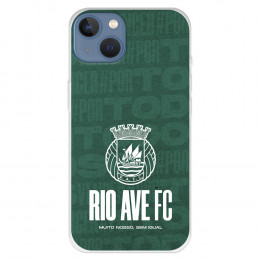 Funda para iPhone 13 del Rio Ave FC Escudo Blanco Escudo Blanco - Licencia Oficial Rio Ave FC