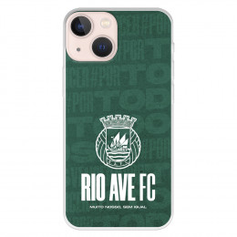 Funda para iPhone 13 Mini del Rio Ave FC Escudo Blanco Escudo Blanco - Licencia Oficial Rio Ave FC