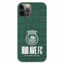 Funda para iPhone 12 Pro Max del Rio Ave FC Escudo Blanco Escudo Blanco - Licencia Oficial Rio Ave FC