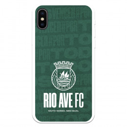 Funda para iPhone X del Rio Ave FC Escudo Blanco Escudo Blanco - Licencia Oficial Rio Ave FC
