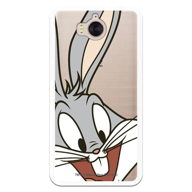 Funda Oficial Warner Bros Bugs Bunny Transparente para Huawei Y6 2017 - Looney Tunes