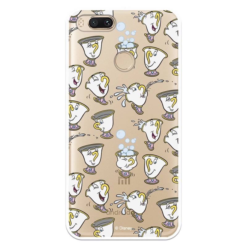 Funda Oficial Disney Chip Potts Siluetas Transparente para Xiaomi Mi 5X