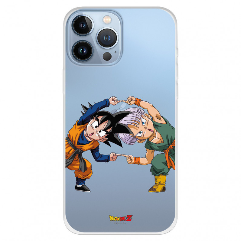 Capa para iPhone 13 Pro Max Oficial de Dragon Ball Goten e Trunks Fusão - Dragon Ball
