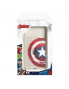 Capa para iPhone 13 Pro Oficial da Marvel Capitão América Escudo Transparente - Marvel