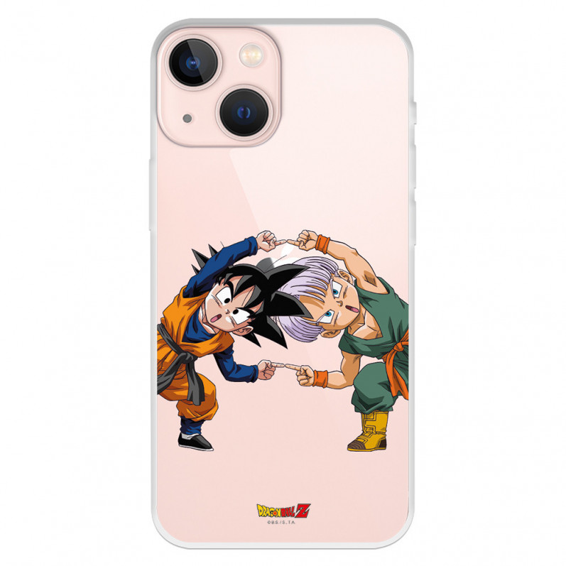 Capa para iPhone 13 Mini Oficial de Dragon Ball Goten e Trunks Fusão - Dragon Ball