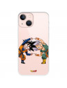 Capa para iPhone 13 Mini Oficial de Dragon Ball Goten e Trunks Fusão - Dragon Ball