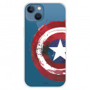 Capa para iPhone 13 Oficial da Marvel Capitão América Escudo Transparente - Marvel