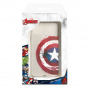 Capa para iPhone 13 Oficial da Marvel Capitão América Escudo Transparente - Marvel