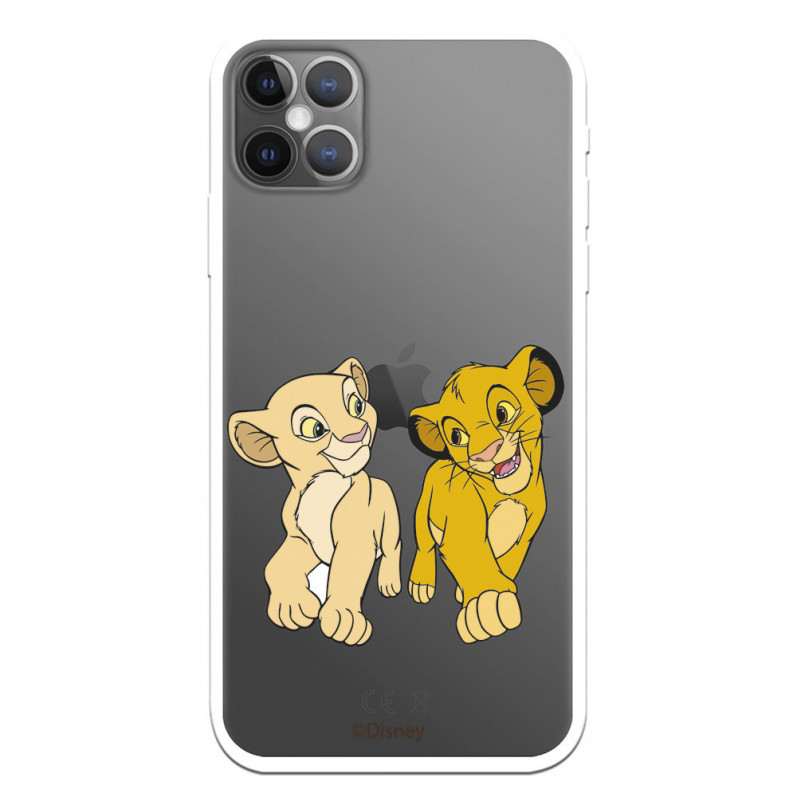 Capa para iPhone 12 Pro Oficial da Disney Simba e Nala Olhar Cúmplice - O Rei Leão