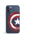Capa para iPhone 12 Pro Max Oficial da Marvel Capitão América Divisa Transparente - Marvel
