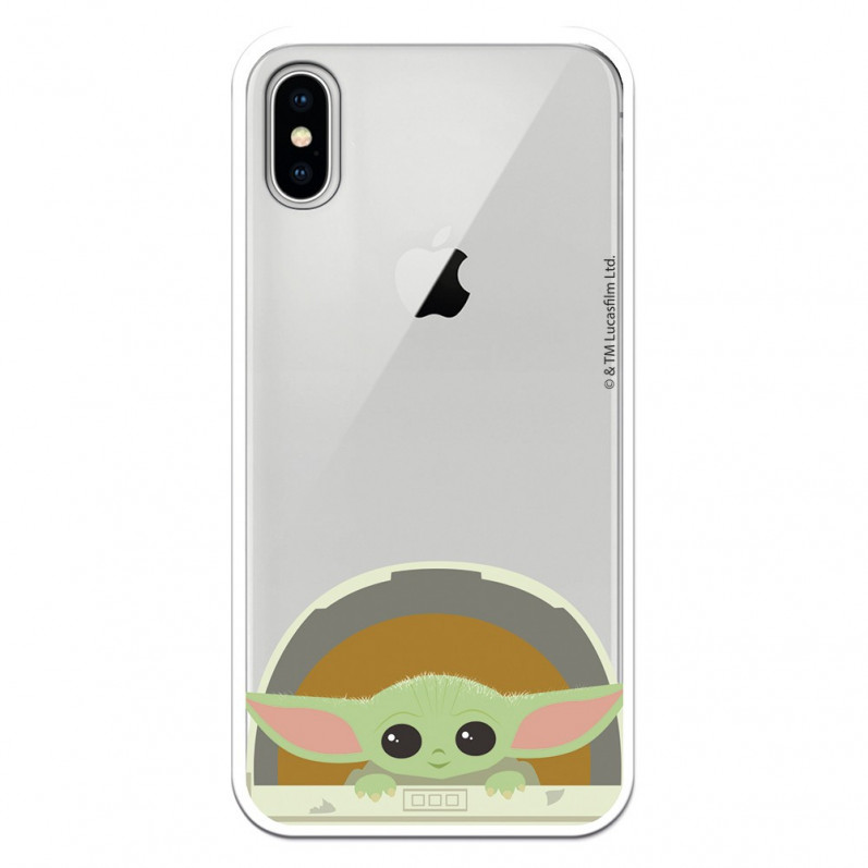Capa para iPhone X Oficial de Star Wars Baby Yoda Sorridente - Star Wars