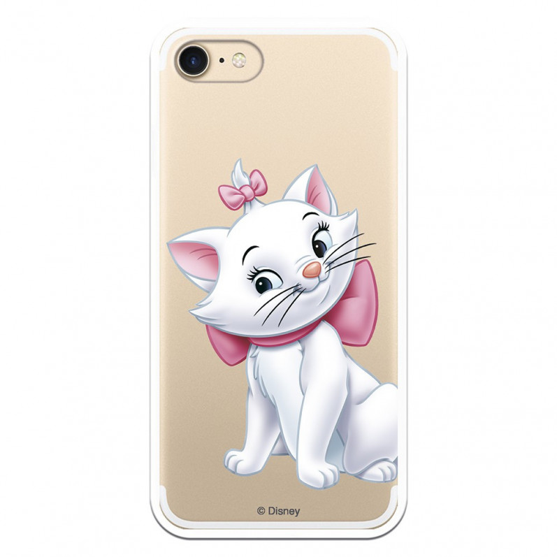 Capa Oficial Disney Disney Marie Silhueta transparente para iPhone 7 - Os Aristogatos