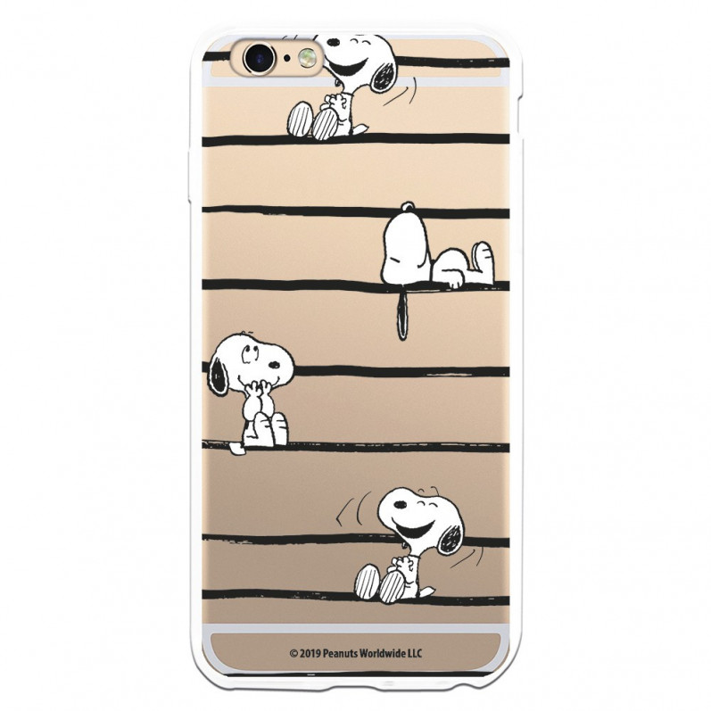 Capa para iPhone 6 Plus Oficial de Peanuts Snoopy listras - Snoopy