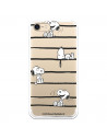 Capa para iPhone 7 Oficial de Peanuts Snoopy listras - Snoopy