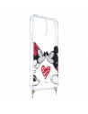 Funda Mickey y Minnie Beso Colgante - Clásicos Disney para iPhone 13 Mini