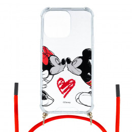 Funda Mickey y Minnie Beso Colgante - Clásicos Disney para iPhone 13 Pro