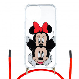 Funda Mickey y Minnie Asomado - Clásicos Disney para iPhone 13 Mini