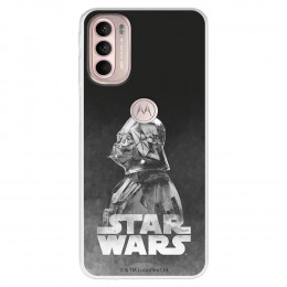 Funda para Motorola Moto G41 Oficial de Star Wars Darth Vader Fondo negro - Star Wars