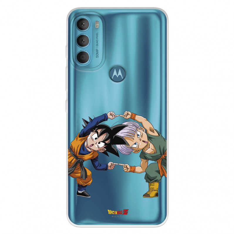 Funda para Motorola Moto G71 5G Oficial de Dragon Ball Goten y Trunks Fusión - Dragon Ball