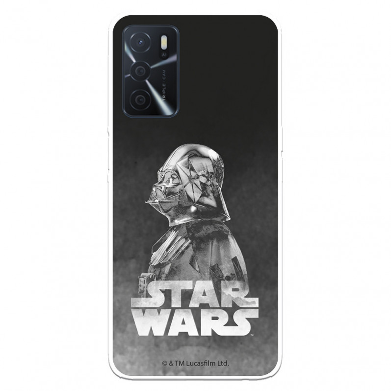 Capa para Oppo A16s Oficial de Star Wars Darth Vader Fundo Preto - Star Wars