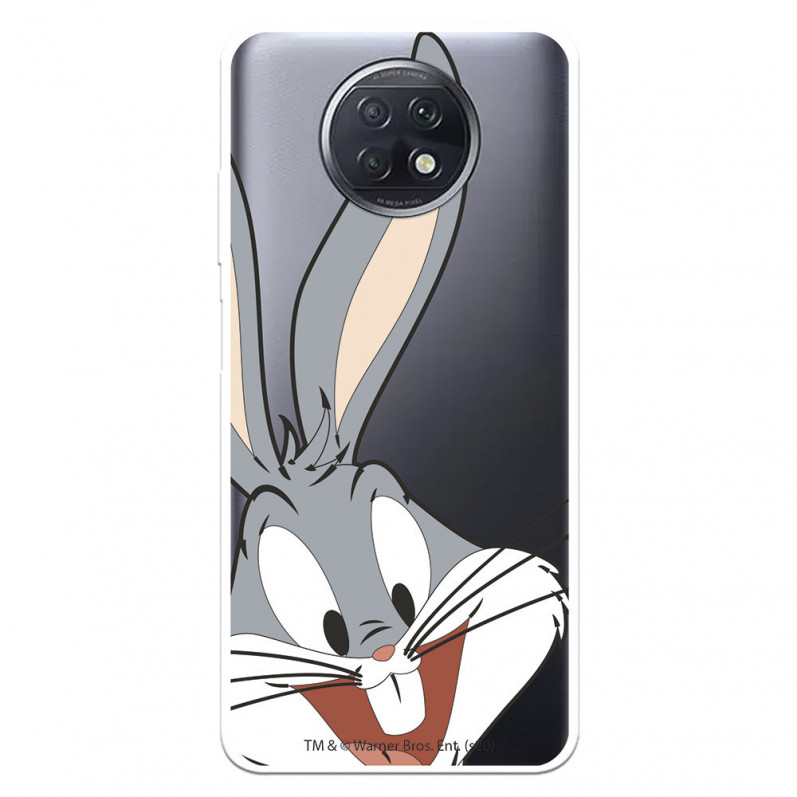 Capa para Xiaomi Redmi Note 9T Oficial da Warner Bros Bugs Bunny Silhueta Transparente - Looney Tunes