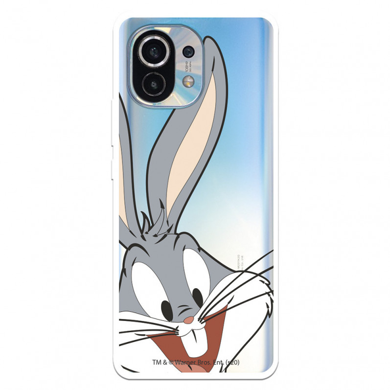 Capa para Xiaomi Mi 11 Oficial da Warner Bros Bugs Bunny Silhueta Transparente - Looney Tunes
