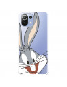 Capa para Xiaomi Mi 11 Lite Oficial da Warner Bros Bugs Bunny Silhueta Transparente - Looney Tunes