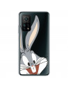Capa para Xiaomi Mi 10T Oficial de Warner Bros Bugs Bunny Silhueta Transparente - Looney Tunes