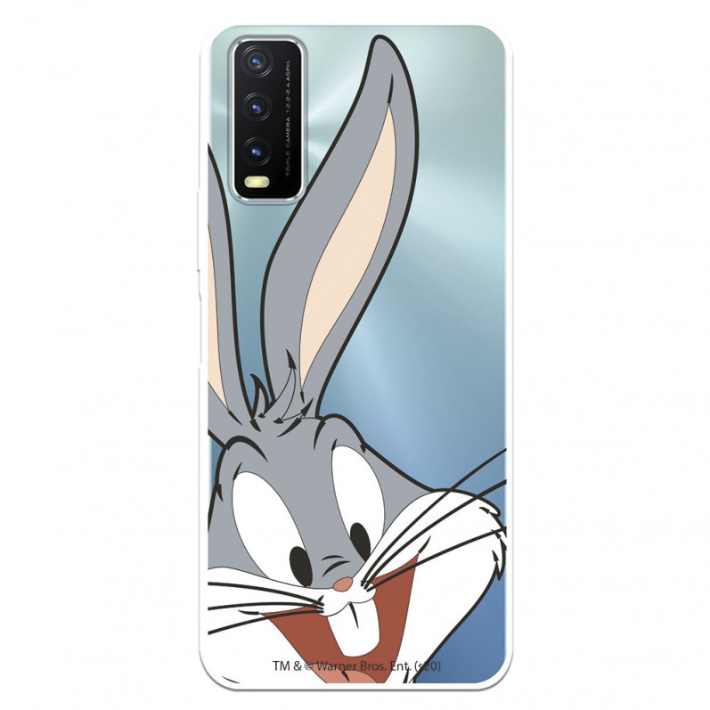 Capa para Vivo Y20S Oficial da Warner Bros Bugs Bunny Silhueta Transparente - Looney Tunes