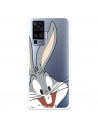 Capa para Vivo X51 Oficial da Warner Bros Bugs Bunny Silhueta Transparente - Looney Tunes