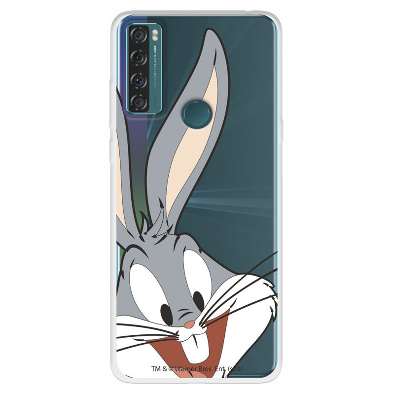 Capa para TCL 20 SE Oficial da Warner Bros Bugs Bunny Silhueta Transparente - Looney Tunes