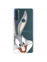 Capa para TCL 20 SE Oficial da Warner Bros Bugs Bunny Silhueta Transparente - Looney Tunes