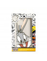 Capa para Samsung Galaxy M32 Oficial da Warner Bros Bugs Bunny Silhueta Transparente - Looney Tunes