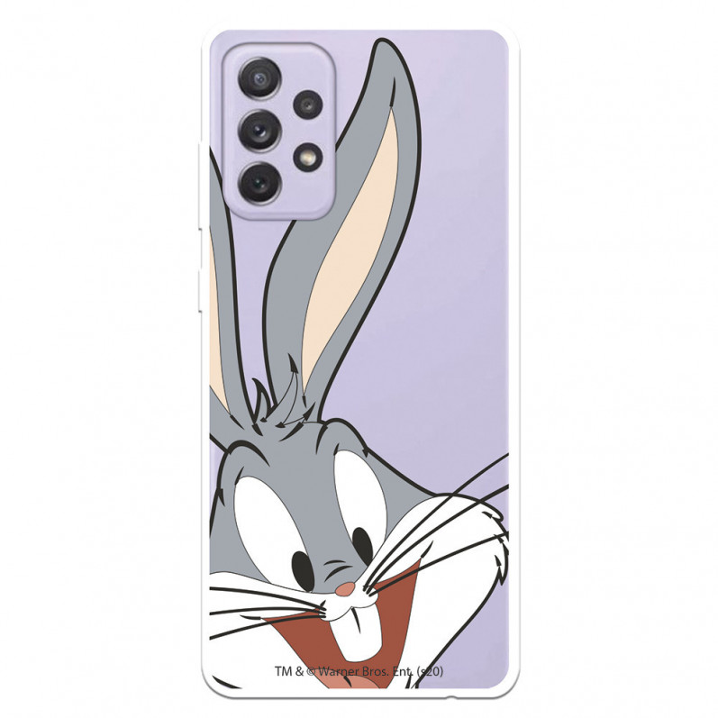 Capa para Samsung Galaxy A72 5G Oficial da Warner Bros Bugs Bunny Silhueta Transparente - Looney Tunes