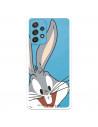 Capa para Samsung Galaxy A52 5G Oficial da Warner Bros Bugs Bunny Silhueta Transparente - Looney Tunes