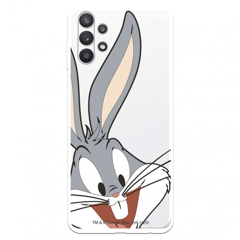Capa para Samsung Galaxy A32 5G Oficial da Warner Bros Bugs Bunny Silhueta Transparente - Looney Tunes