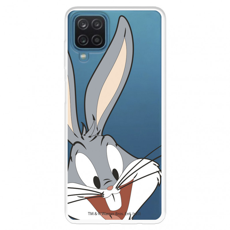 Capa para Samsung Galaxy A22 4G Oficial da Warner Bros Bugs Bunny Silhueta Transparente - Looney Tunes