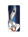 Capa para Samsung Galaxy A20S Oficial de Warner Bros Bugs Bunny Silhueta Transparente - Looney Tunes