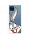 Capa para Samsung Galaxy A12 Oficial de Warner Bros Bugs Bunny Silhueta Transparente - Looney Tunes